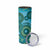 Africa Tribal Traditional Pattern Skinny Tumbler Blue Motif - Wonder Print Shop