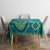 Africa Tribal Traditional Pattern Tablecloth Blue Motif - Wonder Print Shop
