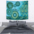 Africa Tribal Traditional Pattern Tapestry Blue Motif - Wonder Print Shop
