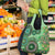 Africa Tribal Traditional Pattern Grocery Bag Green Motif