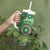 Africa Tribal Traditional Pattern Tumbler With Handle Green Motif - Wonder Print Shop