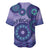 Africa Tribal Traditional Pattern Baseball Jersey Purple Motif LT9 - Wonder Print Shop