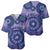 Africa Tribal Traditional Pattern Baseball Jersey Purple Motif LT9 - Wonder Print Shop