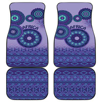 Africa Tribal Traditional Pattern Car Mats Purple Motif LT9 - Wonder Print Shop