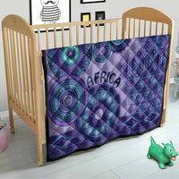 Africa Tribal Traditional Pattern Quilt Purple Motif - Wonder Print Shop