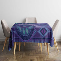 Africa Tribal Traditional Pattern Tablecloth Purple Motif - Wonder Print Shop