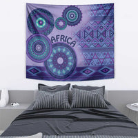 Africa Tribal Traditional Pattern Tapestry Purple Motif - Wonder Print Shop