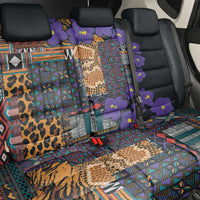 Africa Violets Flowers Back Car Seat Cover Mix Native Tribal Pattern LT9 - Wonder Print Shop