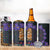 Africa Violets Flowers 4 in 1 Can Cooler Tumbler Mix Native Tribal Pattern LT9 - Wonder Print Shop