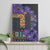 Africa Violets Flowers Canvas Wall Art Mix Native Tribal Pattern LT9 - Wonder Print Shop