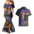 Africa Violets Flowers Couples Matching Mermaid Dress and Hawaiian Shirt Mix Native Tribal Pattern LT9 - Wonder Print Shop