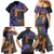 Africa Violets Flowers Family Matching Mermaid Dress and Hawaiian Shirt Mix Native Tribal Pattern LT9 - Wonder Print Shop