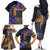 Africa Violets Flowers Family Matching Off The Shoulder Long Sleeve Dress and Hawaiian Shirt Mix Native Tribal Pattern - Wonder Print Shop