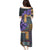Africa Violets Flowers Family Matching Puletasi and Hawaiian Shirt Mix Native Tribal Pattern - Wonder Print Shop