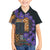 Africa Violets Flowers Family Matching Puletasi and Hawaiian Shirt Mix Native Tribal Pattern - Wonder Print Shop