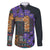 Africa Violets Flowers Family Matching Summer Maxi Dress and Hawaiian Shirt Mix Native Tribal Pattern - Wonder Print Shop