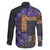 Africa Violets Flowers Family Matching Summer Maxi Dress and Hawaiian Shirt Mix Native Tribal Pattern - Wonder Print Shop