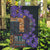 Africa Violets Flowers Garden Flag Mix Native Tribal Pattern - Wonder Print Shop