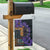 Africa Violets Flowers Garden Flag Mix Native Tribal Pattern - Wonder Print Shop