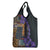 Africa Violets Flowers Grocery Bag Mix Native Tribal Pattern