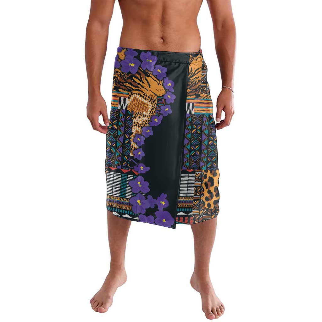 Africa Violets Flowers Lavalava Mix Native Tribal Pattern - Wonder Print Shop