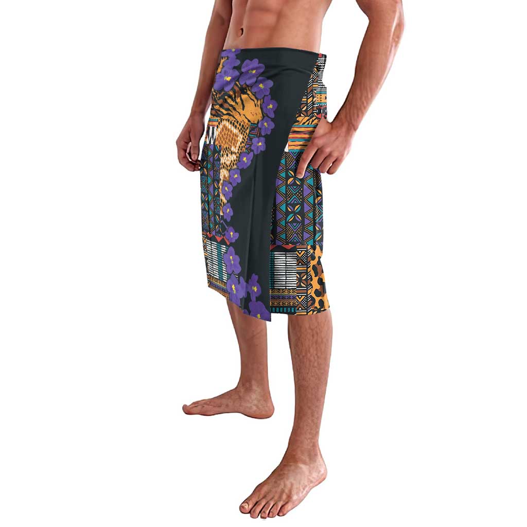 Africa Violets Flowers Lavalava Mix Native Tribal Pattern - Wonder Print Shop