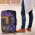 Africa Violets Flowers Luggage Cover Mix Native Tribal Pattern - Wonder Print Shop