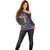 Africa Violets Flowers Off Shoulder Sweater Mix Native Tribal Pattern - Wonder Print Shop