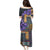 Africa Violets Flowers Puletasi Mix Native Tribal Pattern - Wonder Print Shop