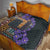 Africa Violets Flowers Quilt Mix Native Tribal Pattern - Wonder Print Shop