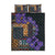 Africa Violets Flowers Quilt Bed Set Mix Native Tribal Pattern - Wonder Print Shop
