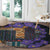 Africa Violets Flowers Round Carpet Mix Native Tribal Pattern