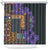 Africa Violets Flowers Shower Curtain Mix Native Tribal Pattern
