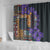Africa Violets Flowers Shower Curtain Mix Native Tribal Pattern