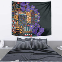 Africa Violets Flowers Tapestry Mix Native Tribal Pattern - Wonder Print Shop
