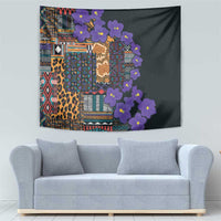 Africa Violets Flowers Tapestry Mix Native Tribal Pattern - Wonder Print Shop