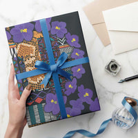 Africa Violets Flowers Wrapping Paper Mix Native Tribal Pattern - Wonder Print Shop