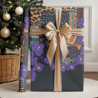 Africa Violets Flowers Wrapping Paper Mix Native Tribal Pattern - Wonder Print Shop