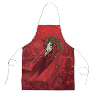 Merry Creepmas Mari Lwyd Apron Folklore Ghost Horse Christmas - Wonder Print Shop