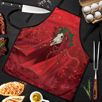 Merry Creepmas Mari Lwyd Apron Folklore Ghost Horse Christmas - Wonder Print Shop