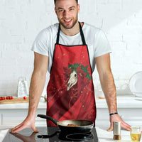 Merry Creepmas Mari Lwyd Apron Folklore Ghost Horse Christmas - Wonder Print Shop