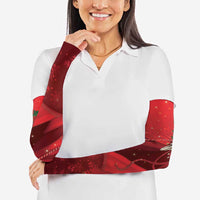 Merry Creepmas Mari Lwyd Arm Sleeves Folklore Ghost Horse Christmas - Wonder Print Shop