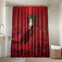 Merry Creepmas Mari Lwyd Bathroom Set Folklore Ghost Horse Christmas - Wonder Print Shop