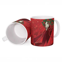 Merry Creepmas Mari Lwyd Ceramic Mug Folklore Ghost Horse Christmas - Wonder Print Shop