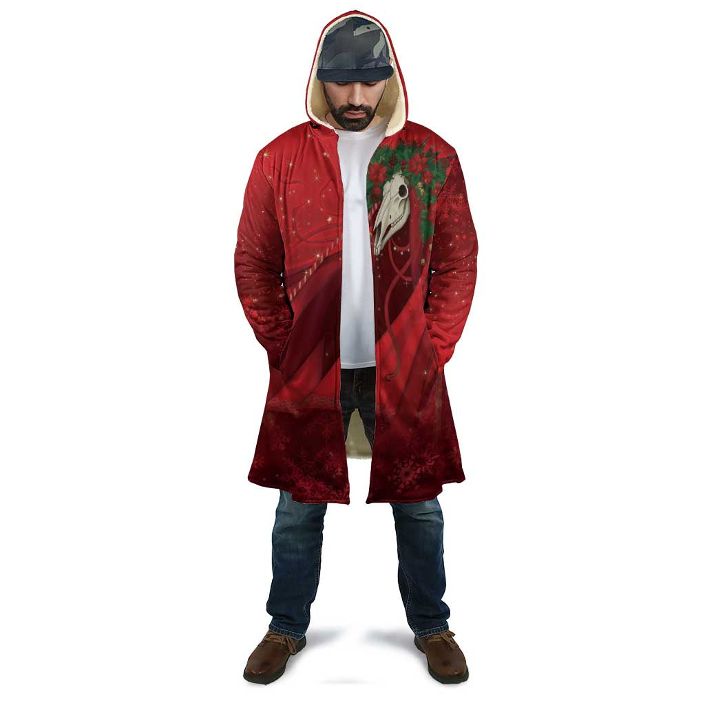 Merry Creepmas Mari Lwyd Cloak Folklore Ghost Horse Christmas - Wonder Print Shop