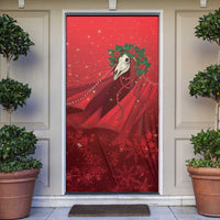 Merry Creepmas Mari Lwyd Door Cover Folklore Ghost Horse Christmas - Wonder Print Shop
