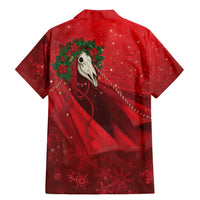 Merry Creepmas Mari Lwyd Family Matching Mermaid Dress and Hawaiian Shirt Folklore Ghost Horse Christmas - Wonder Print Shop