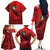 Merry Creepmas Mari Lwyd Family Matching Off The Shoulder Long Sleeve Dress and Hawaiian Shirt Folklore Ghost Horse Christmas - Wonder Print Shop