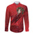 Merry Creepmas Mari Lwyd Family Matching Off The Shoulder Long Sleeve Dress and Hawaiian Shirt Folklore Ghost Horse Christmas - Wonder Print Shop