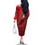 Merry Creepmas Mari Lwyd Family Matching Off The Shoulder Long Sleeve Dress and Hawaiian Shirt Folklore Ghost Horse Christmas - Wonder Print Shop